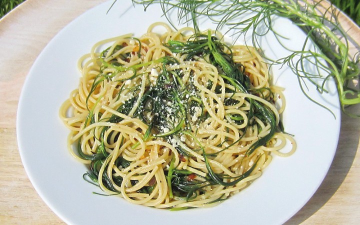 agretti-spaghetti